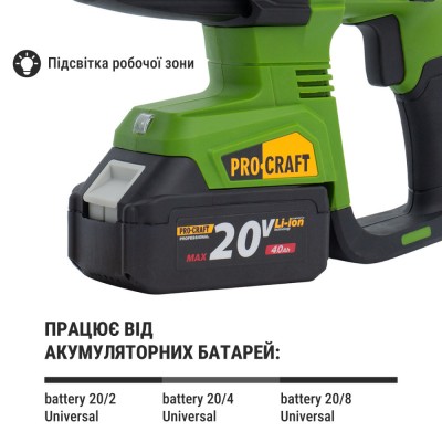 Аккумуляторный перфоратор Procraft PHA40 (без АКБ и ЗУ)