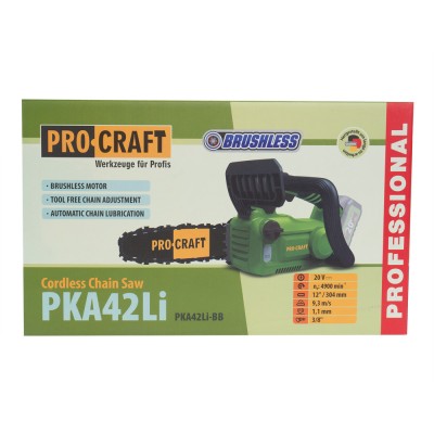 Аккумуляторная цепная пила Procraft PKA42Li (без АКБ и ЗУ)
