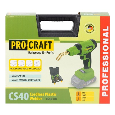 Аккумуляторный паяльник для пластика Procraft CS40 (без акб и зп)
