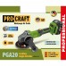 Аккумуляторная болгарка Procraft PGA20 (1 акб Type-C)
