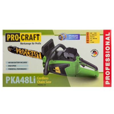 Аккумуляторная цепная пила Procraft PKA48Li (c 1 акб)