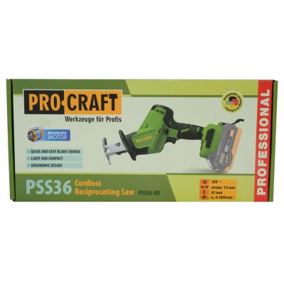 Аккумуляторная сабельная пила Procraft PSS36 (без акб и зу)
