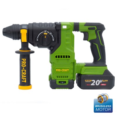 Аккумуляторный перфоратор Procraft PHA30 Кейс (с 2 акб и ЗП)