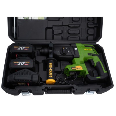 Аккумуляторный перфоратор Procraft PHA40 Кейс (с 2 акб и ЗП)