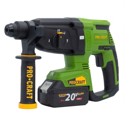 Аккумуляторный перфоратор Procraft PHA40 Кейс (с 2 акб и ЗП)