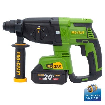 Аккумуляторный перфоратор Procraft PHA40 Кейс (с 2 акб и ЗП)