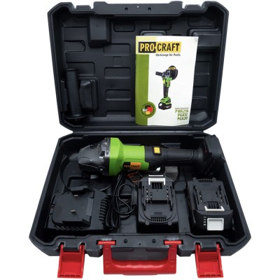 Аккумуляторная болгарка Procraft PGA20 (2 акб)