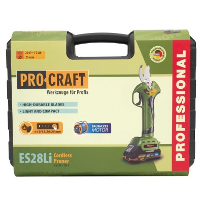 Аккумуляторный секатор Procraft ES28Li (с 1 акб)