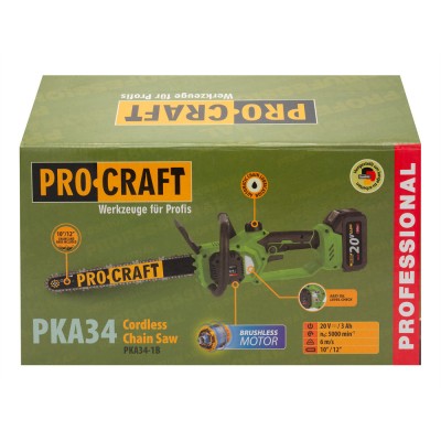 Аккумуляторная пила Procraft PKA34 (без акб и зп)
