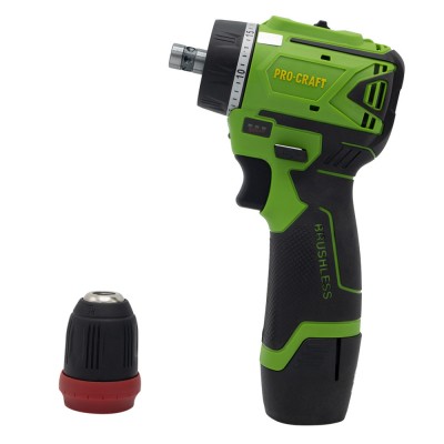 Шуруповерт Procraft PA12BL DFR (с 1 акб и зп)